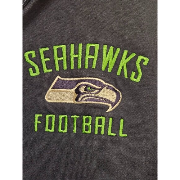 Women's NFL Team Apparel Seattle Seahawks Blue Zip Hoodie Size M EUC - Picture 3 of 4